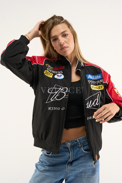 Budweiser Vintage Racing Jacket - NASCAR Black Edition