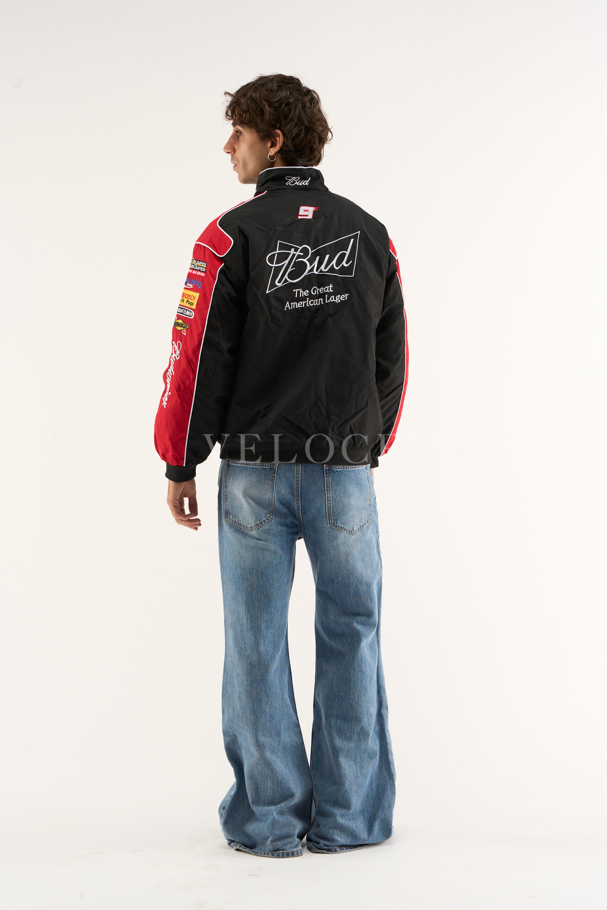 Budweiser Vintage Racing Jacket - NASCAR Black Edition
