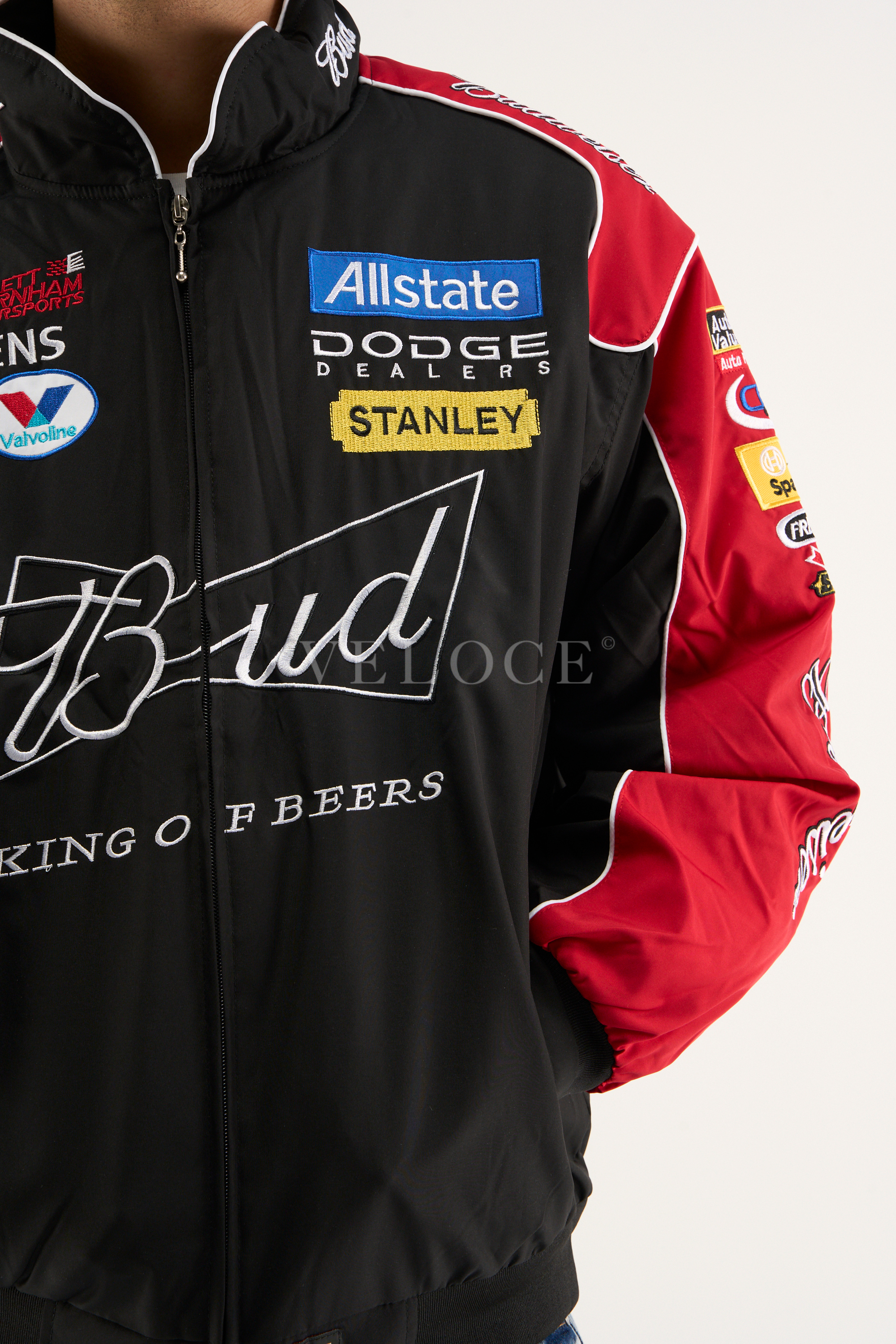 Budweiser Vintage Racing Jacket - NASCAR Black Edition