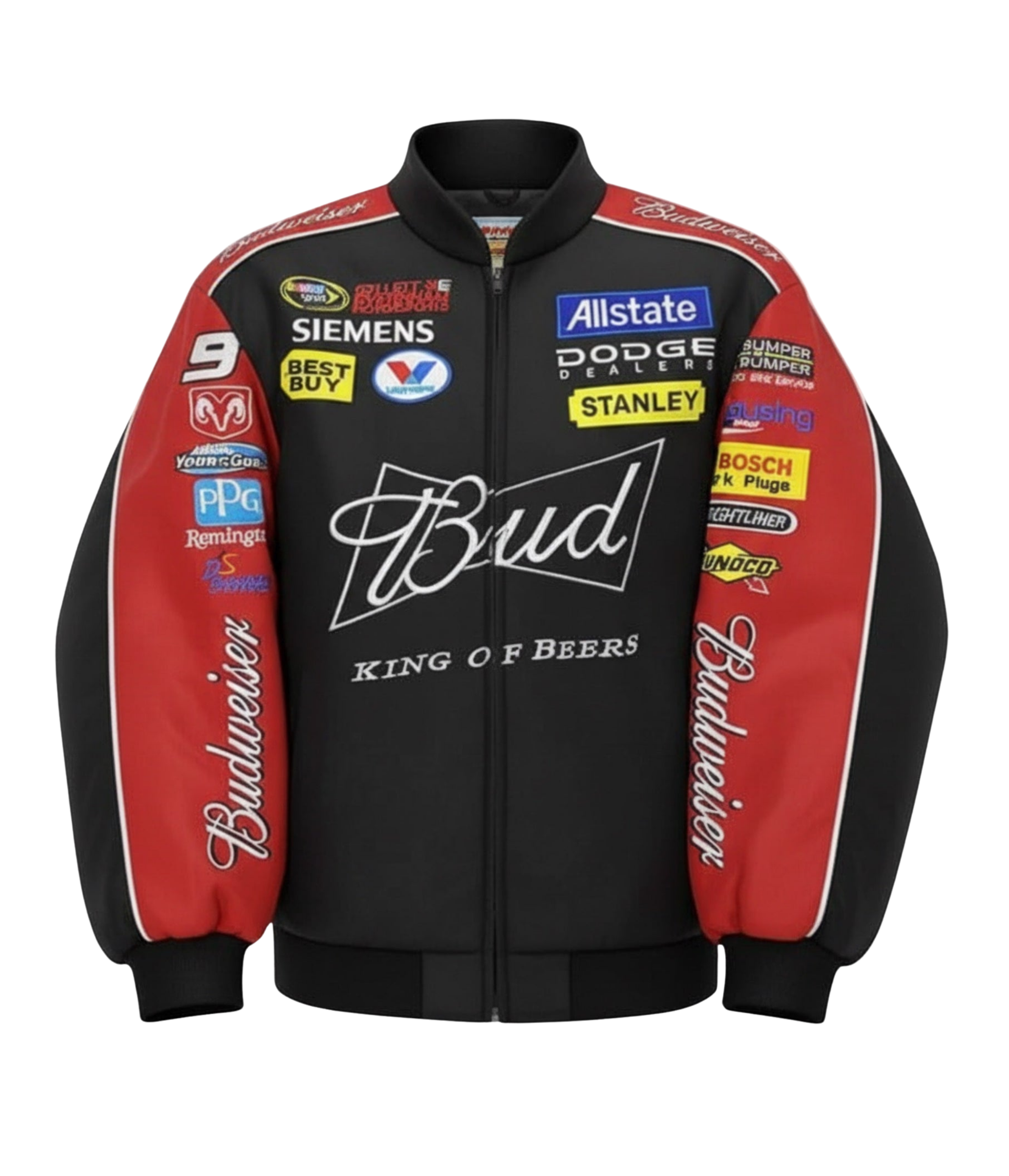 Budweiser Vintage Racing Jacket - NASCAR Black Edition