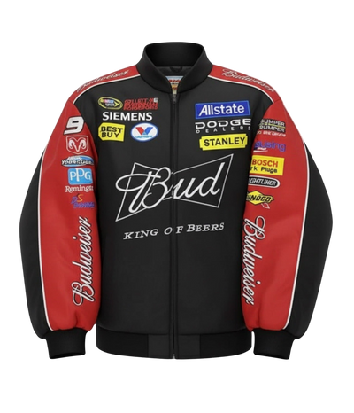 Budweiser Vintage Racing Jacket - NASCAR Black Edition
