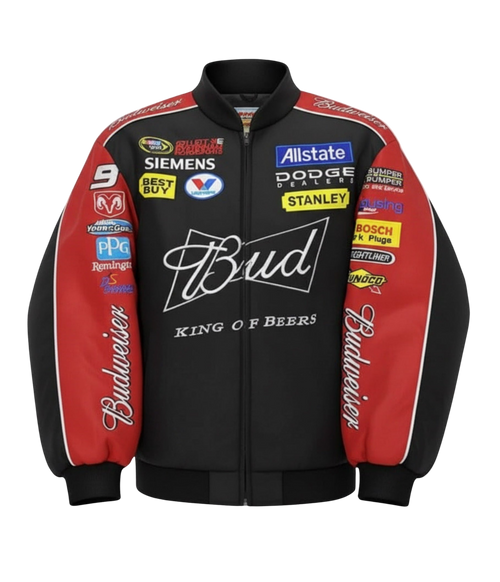 Budweiser Vintage Racing Jacket - NASCAR Black Edition