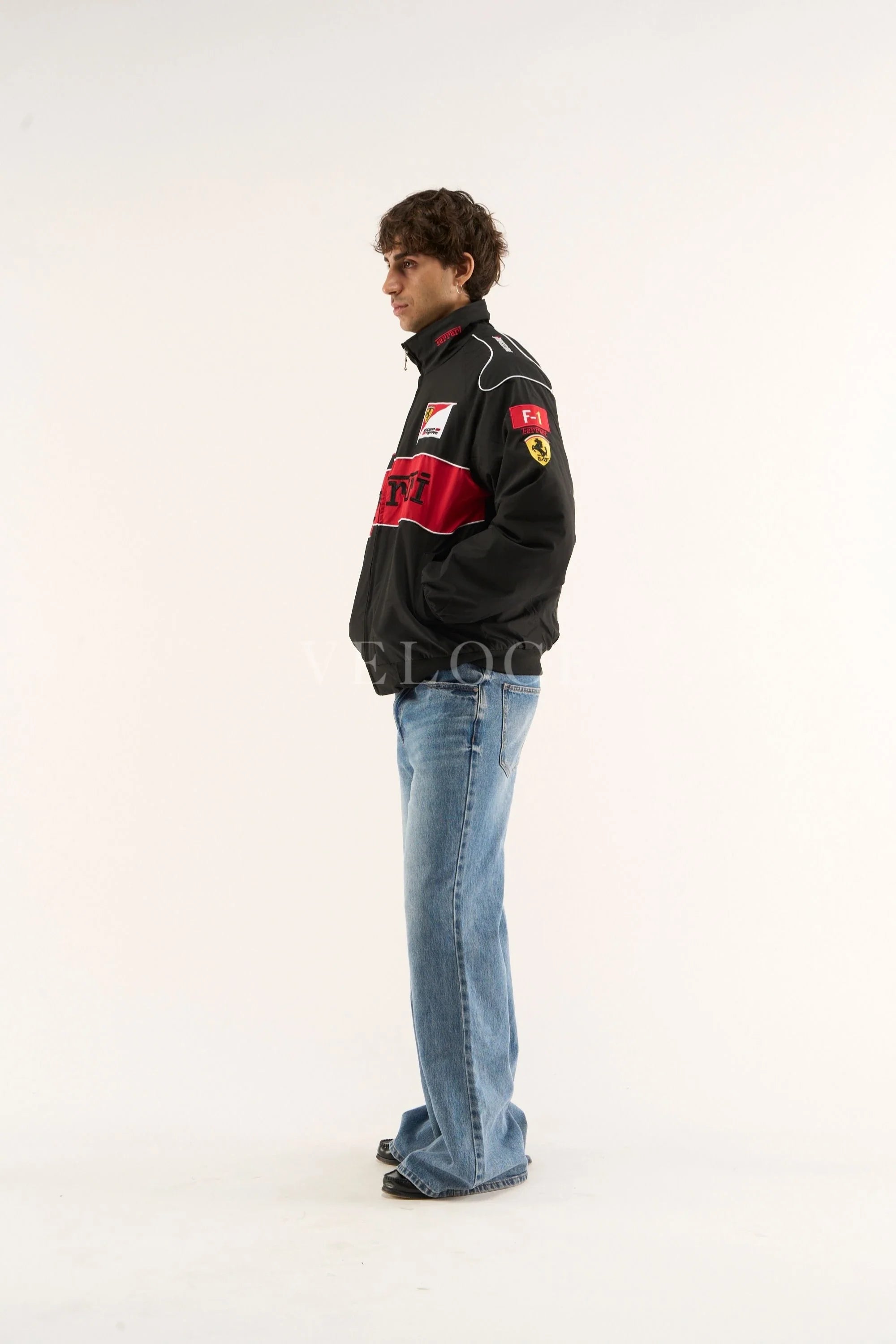 Ferrari F1 Vintage Racing Jacket - Black Edition
