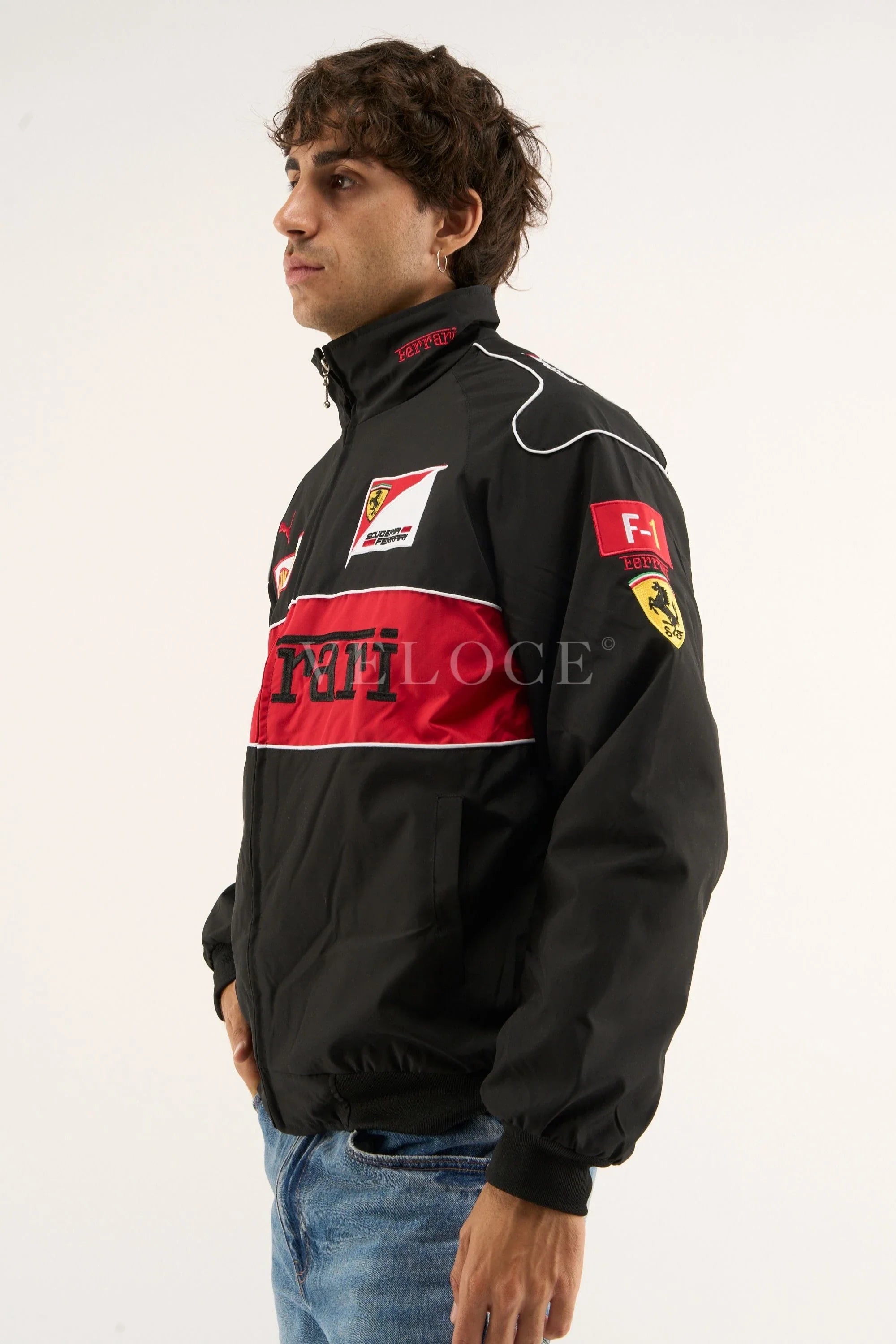 Ferrari F1 Vintage Racing Jacket - Black Edition