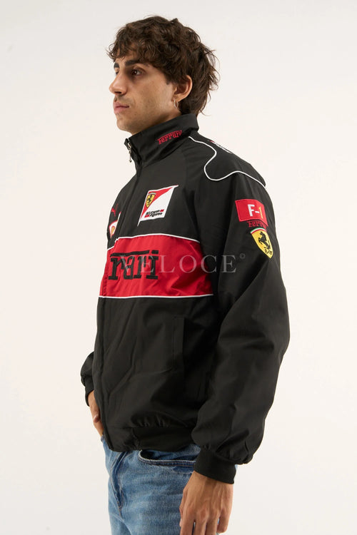 Ferrari F1 Vintage Racing Jacket - Black Edition