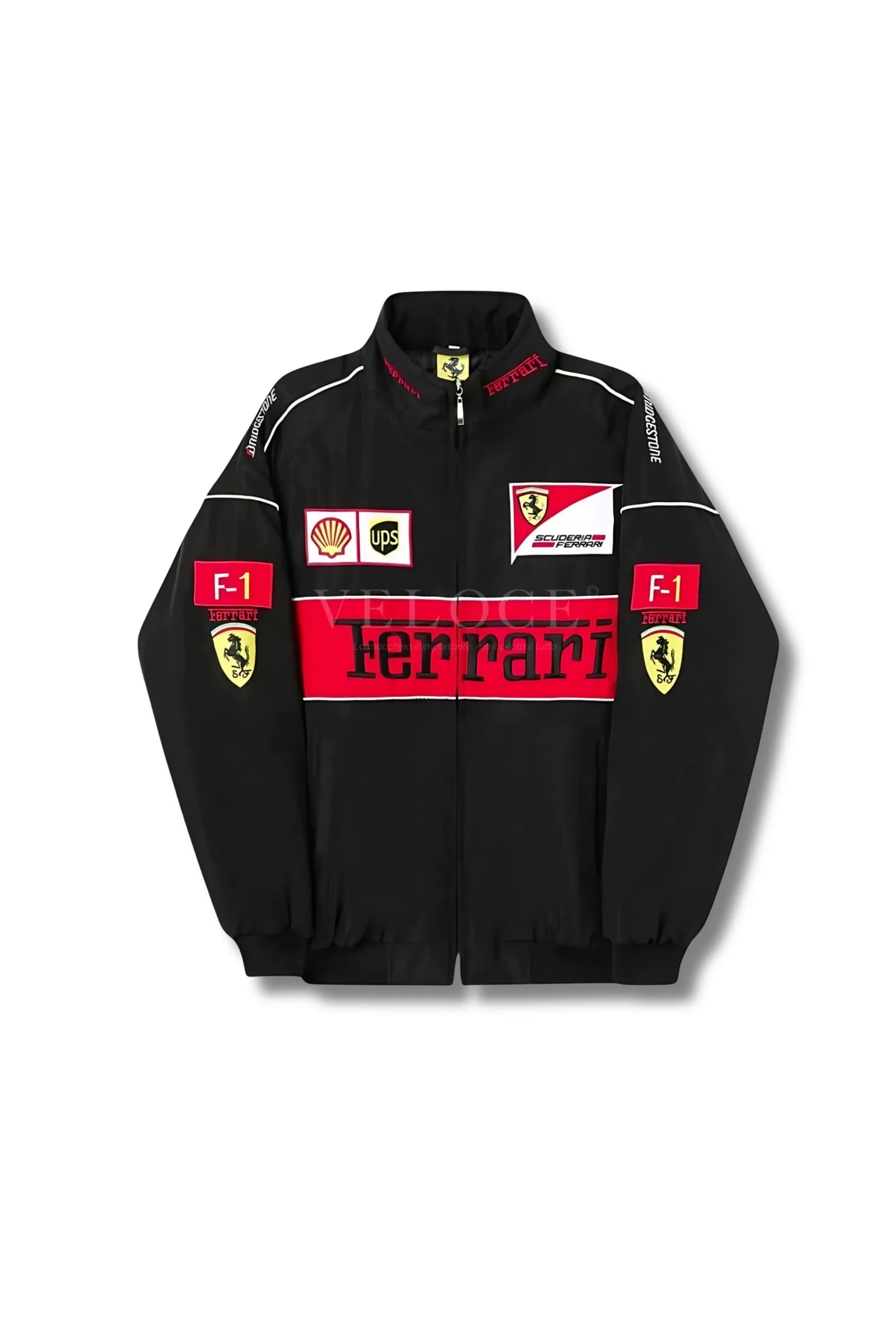 Ferrari F1 Vintage Racing Jacket - Black Edition