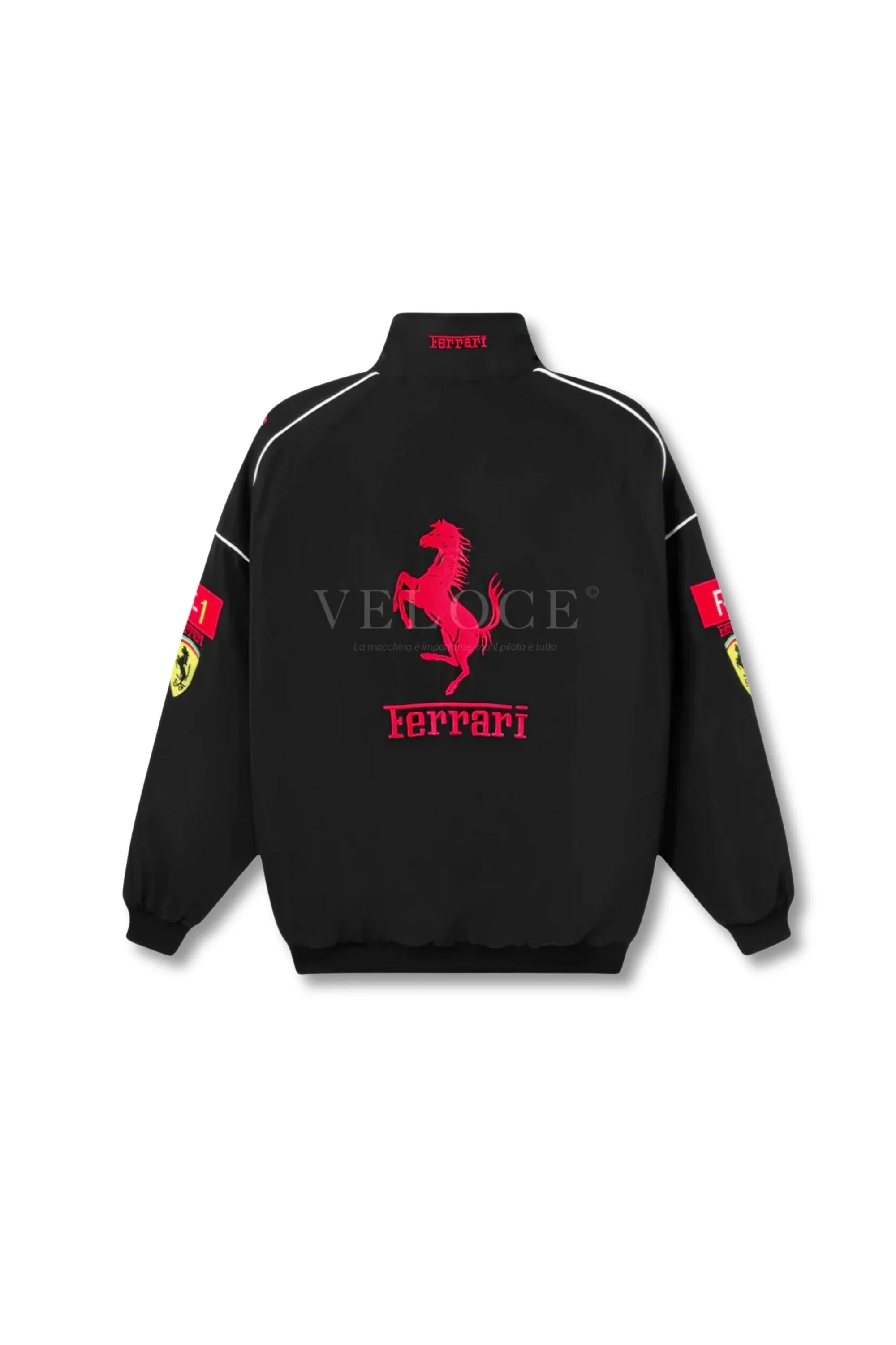 Ferrari F1 Vintage Racing Jacket - Black Edition