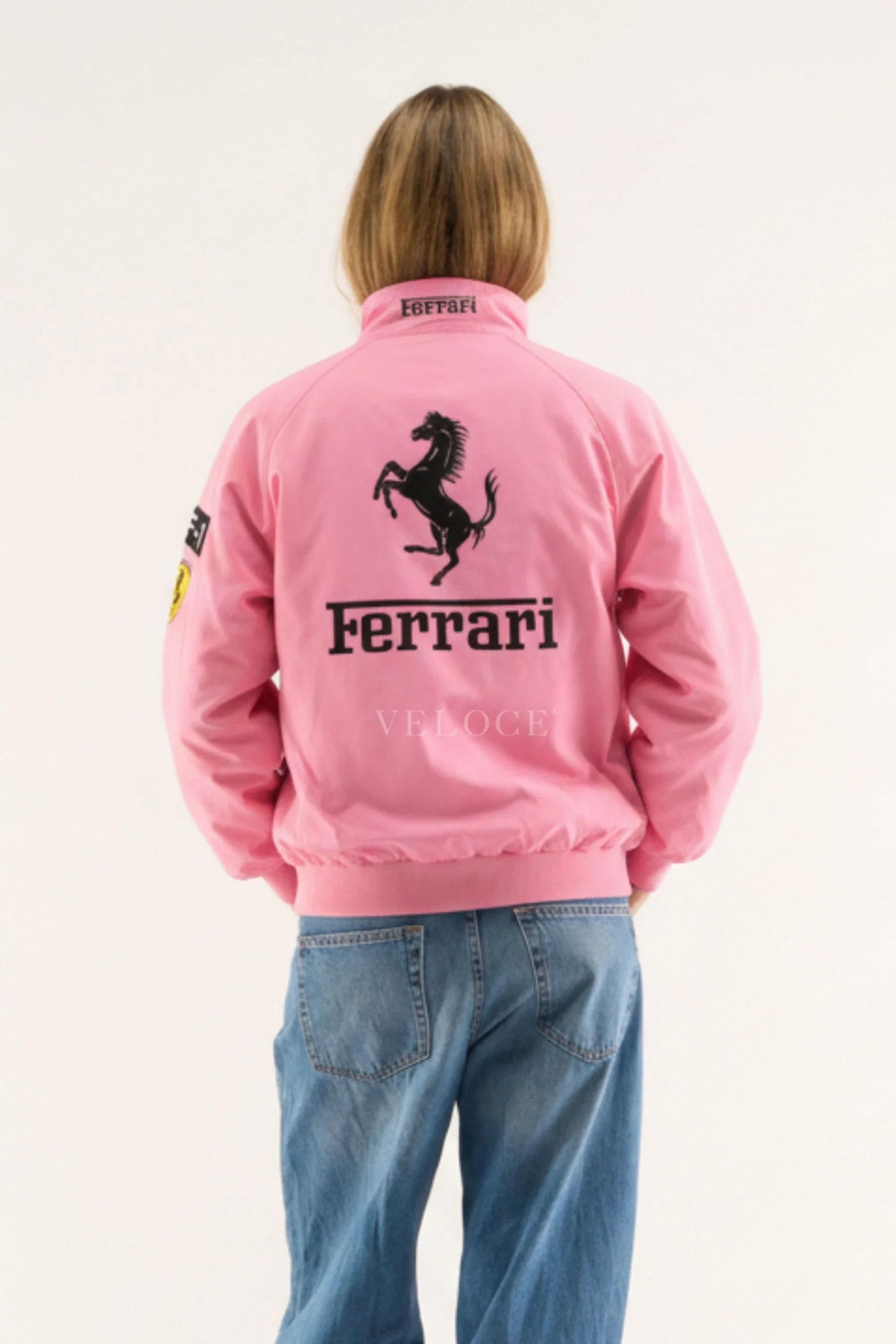 Ferrari F1 Vintage Racing Jacket - Pink Edition