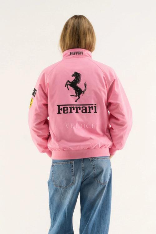 Ferrari F1 Vintage Racing Jacket - Pink Edition