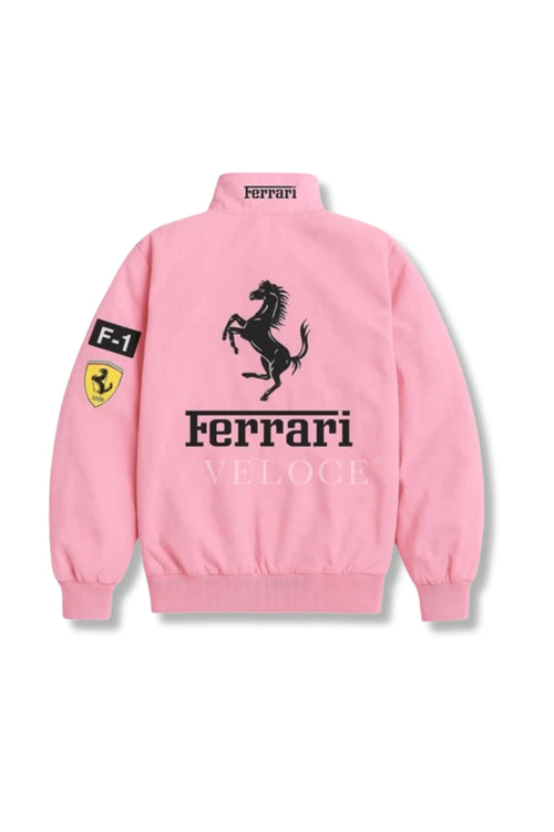 Ferrari F1 Vintage Racing Jacket - Pink Edition