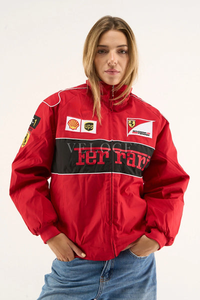 Ferrari F1 Vintage Racing Jacket - Red Edition