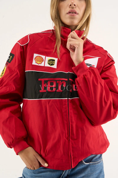Ferrari F1 Vintage Racing Jacket - Red Edition