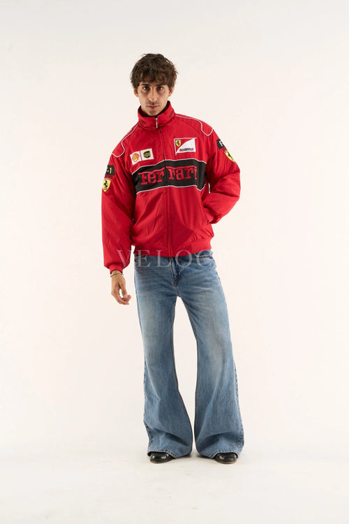 Ferrari F1 Vintage Racing Jacket - Red Edition