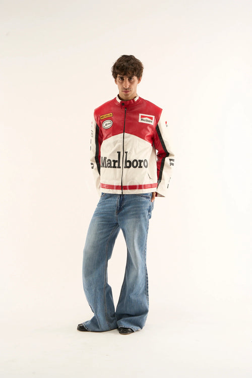 Marlboro Racing Leather Jacket - Classic Edition