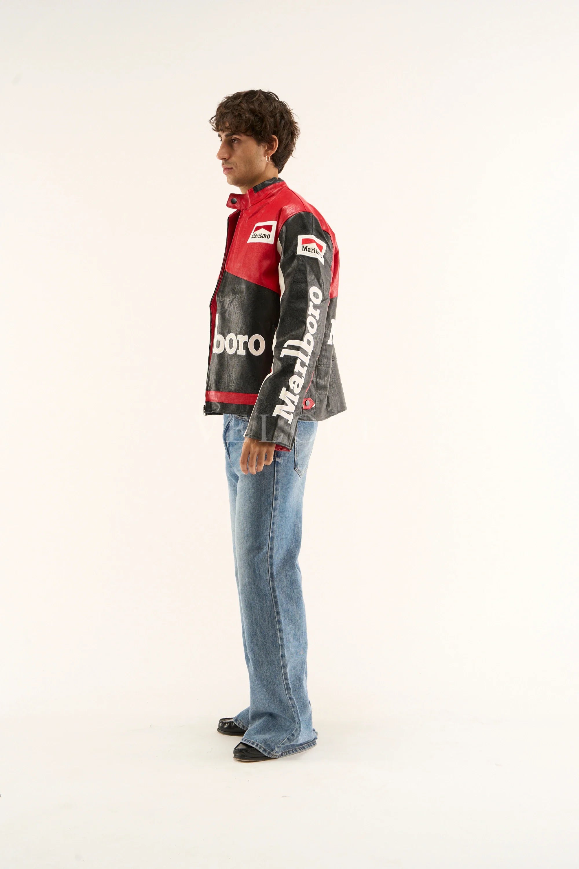 Marlboro Racing Leather Jacket - Black Edition