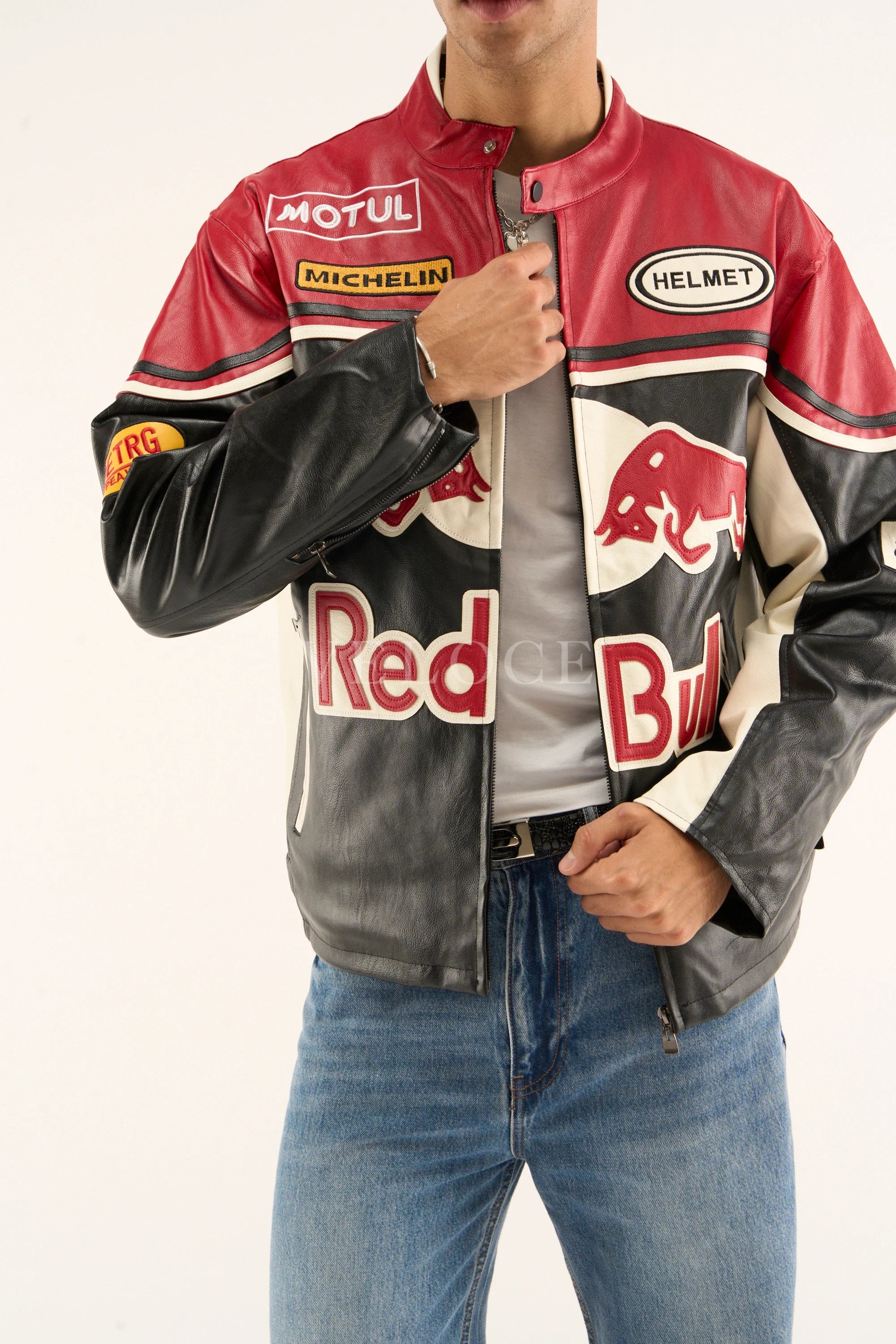 Red Bull Leather Racing Jacket