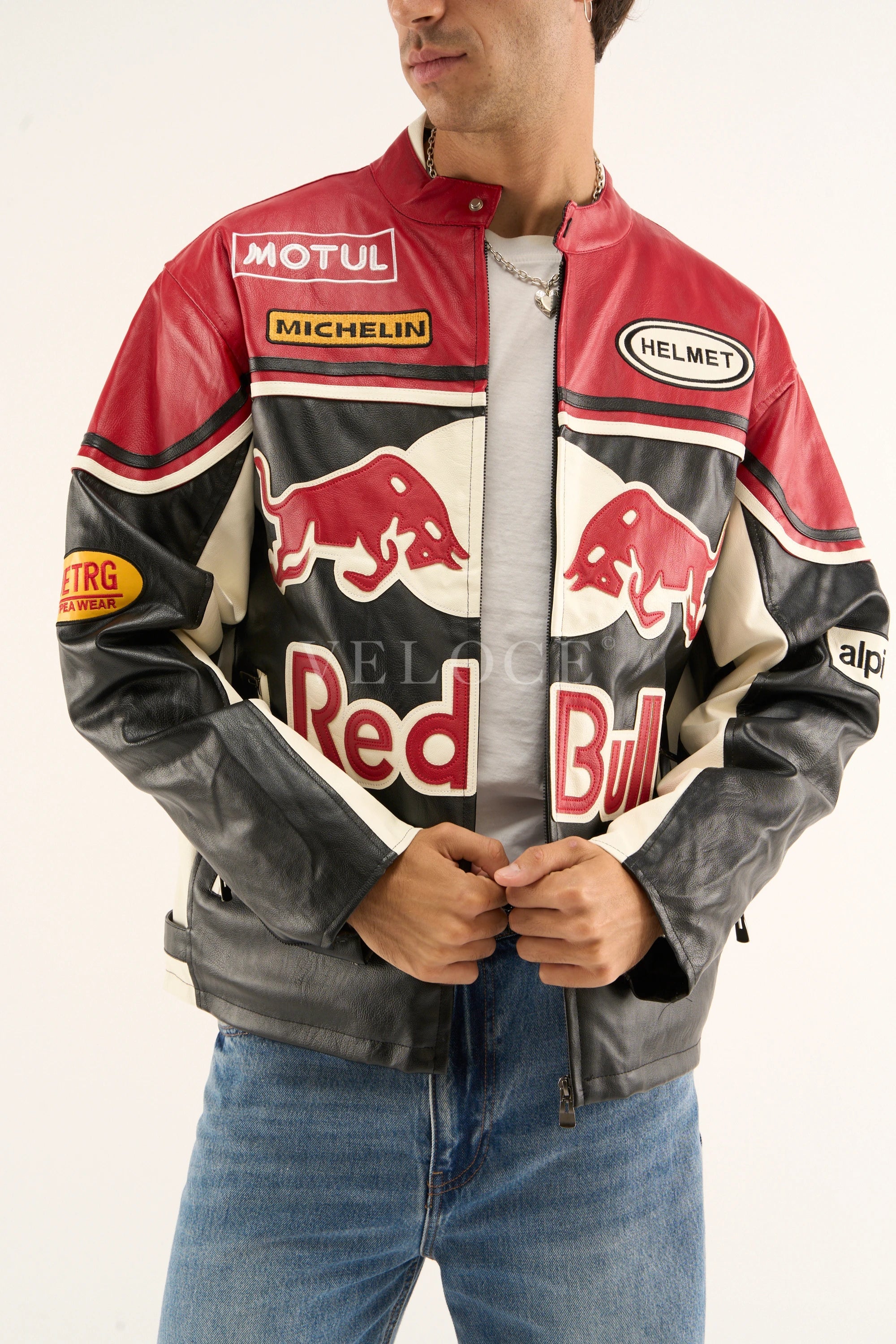 Red Bull Leather Racing Jacket