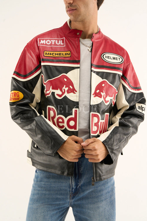 Red Bull Leather Racing Jacket