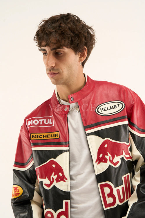 Red Bull Leather Racing Jacket