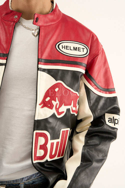 Red Bull Leather Racing Jacket
