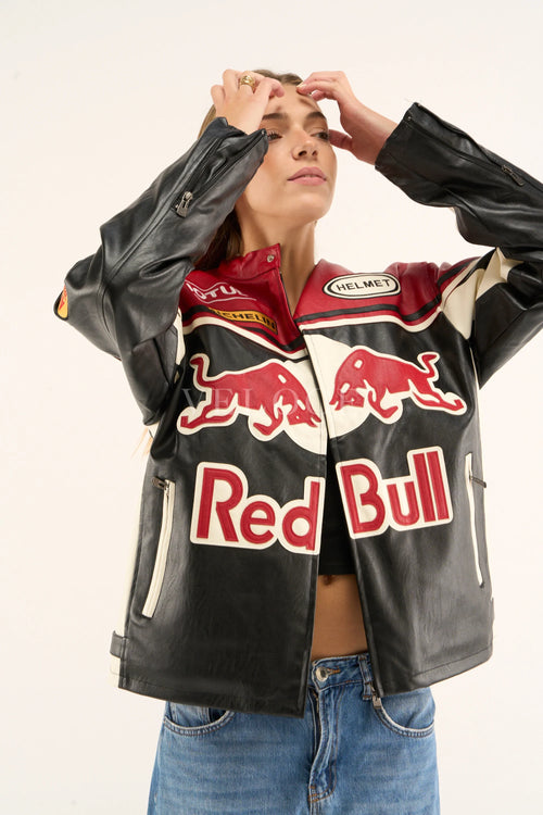 Red Bull Leather Racing Jacket