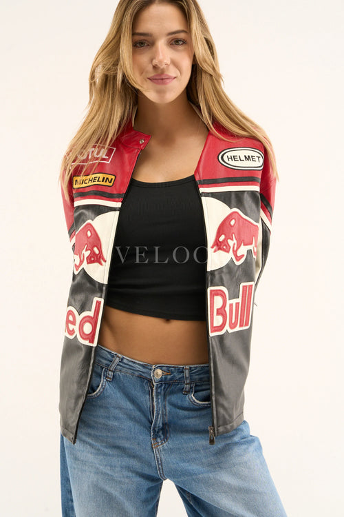 Red Bull Leather Racing Jacket