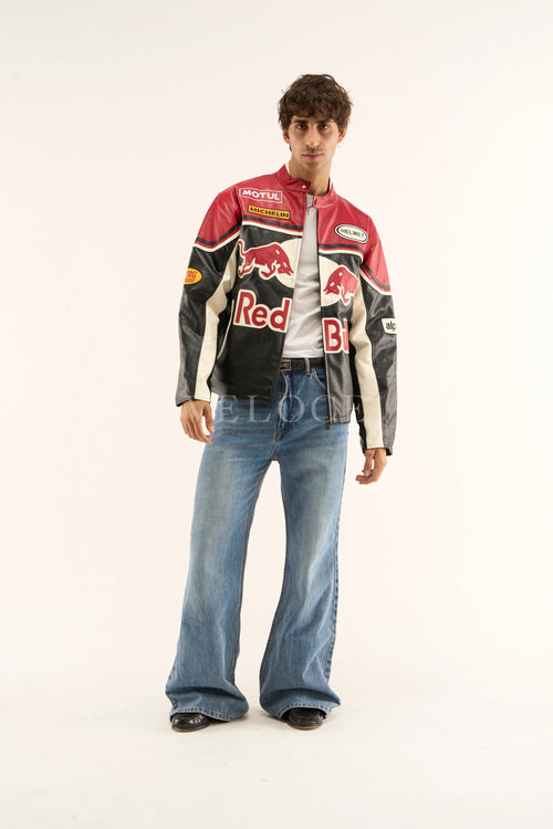 Red Bull Leather Racing Jacket